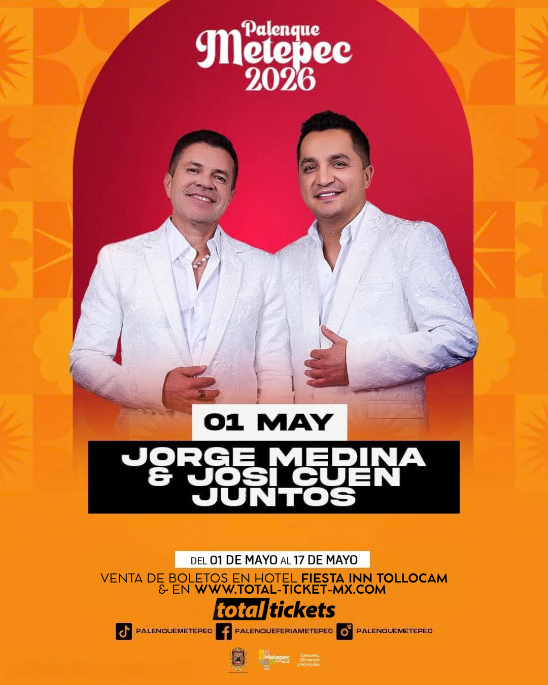 Jorge Medina & Josi Cuen - Palenque Metepec 2026