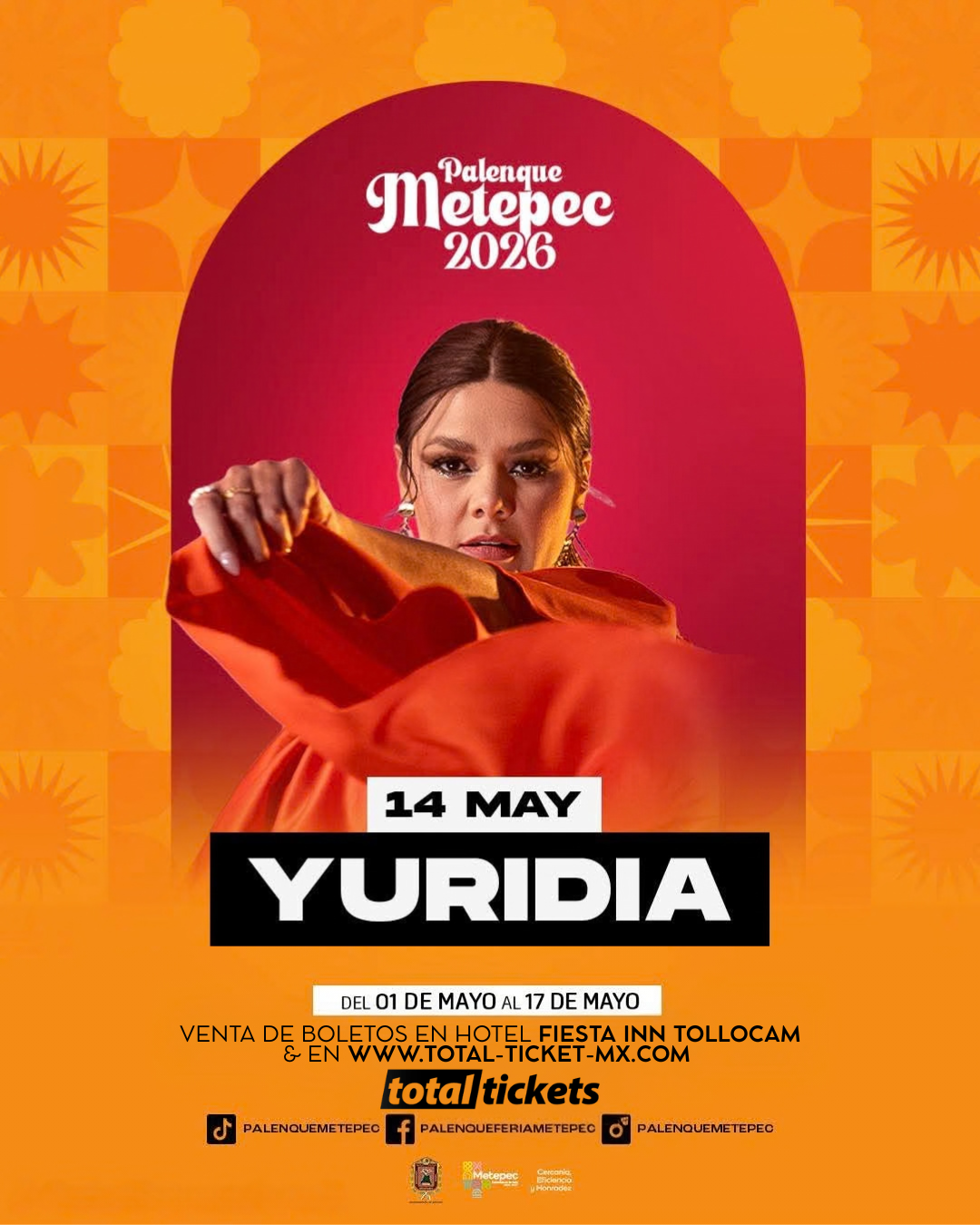 Yuridia - Palenque Metepec 2026