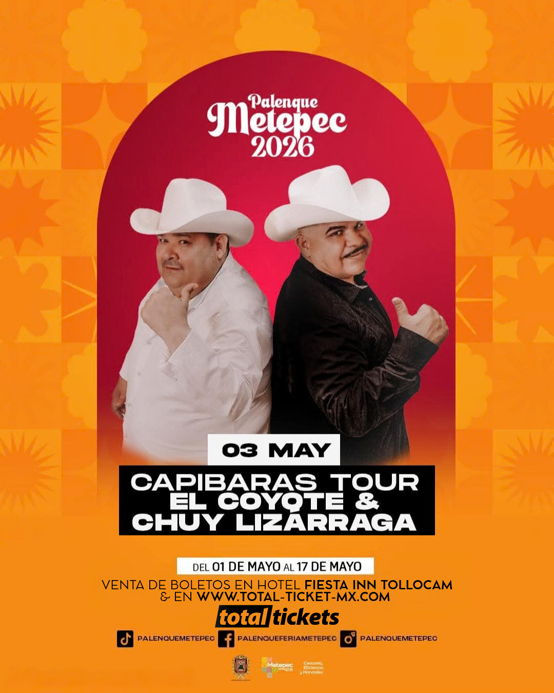 Capibaras Tour - El Coyote & Chuy Lizárraga - Palenque Metepec 2026