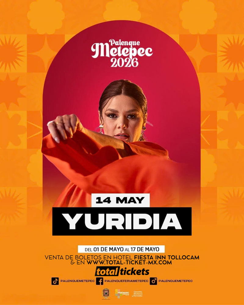 Yuridia - Palenque Metepec 2026